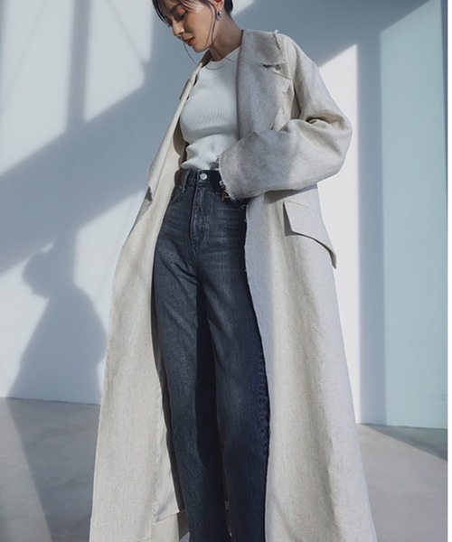 Slim straight denim/スリムストレートデニム（デニムパンツ）｜anuans