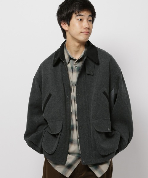 niko and（ニコアンド）の「ウーリーテックハンティングブルゾン