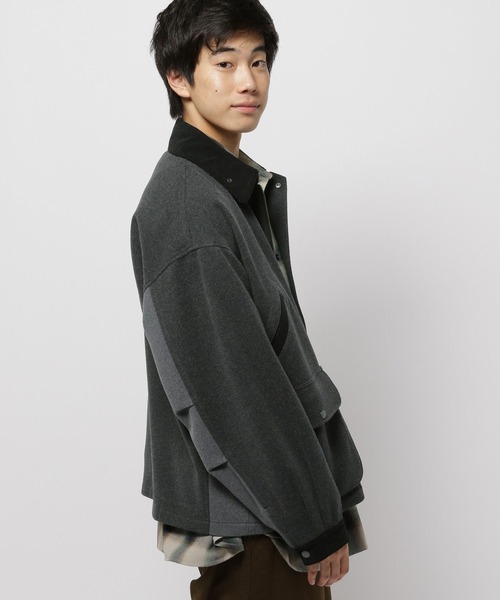 niko and（ニコアンド）の「ウーリーテックハンティングブルゾン