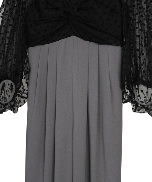 ANDRESD（アンドレスド）の「フロッキードットパンツドレス / flocky