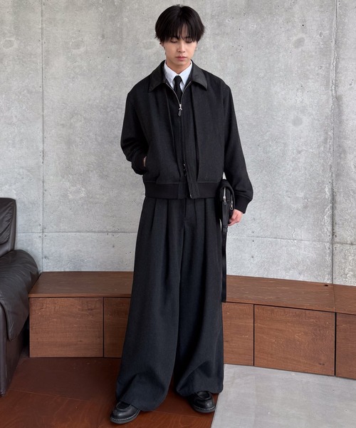 SINSS（シンス）の「Tweed short blouson / ツイードショートブルゾン