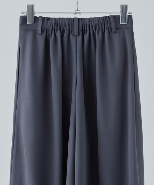 3piece刺繍リボンビスチェ＆タックワイドパンツセットアップ（パンツ