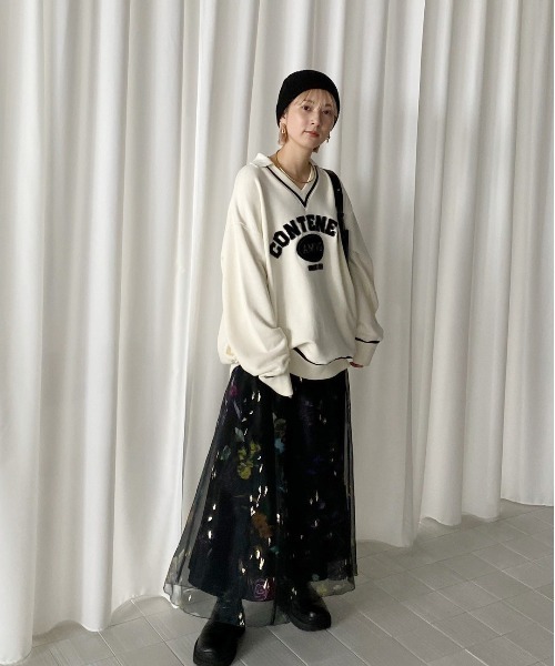 Ameri（アメリ）の「UND SCAN FLOWER SKIRT（スカート）」 - WEAR