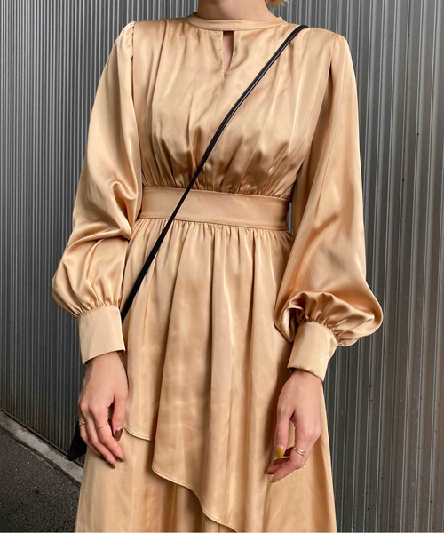 Ameri（アメリ）の「BULGE SHOULDER DRESS（ワンピース）」 - WEAR