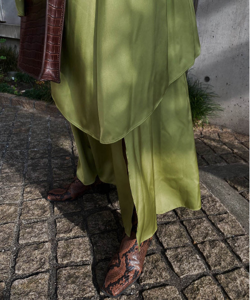 Ameri（アメリ）の「BULGE SHOULDER DRESS（ワンピース）」 - WEAR