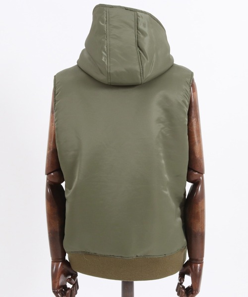 felkod（フィルコッド）の「mj8821-High Neck Hooded MA-1 Type Vest