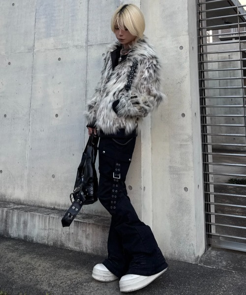 Rosen Kreuz】SIDE BELT DOCKING FLARE PANTS / 【ローゼンクロイツ