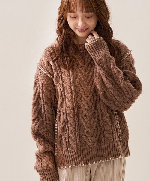 FREAK'S STORE（フリークスストア）の「ハンドステッチケーブルニット