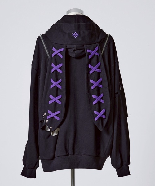 REFLEM/レフレム』うさ耳チェーン付きZIPパーカー/ジップアップ