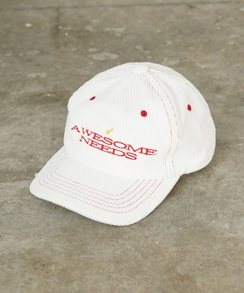 AWESOME NEEDS/オウサムニーズ SIGNATURE CAP FLAT キャップ（キャップ
