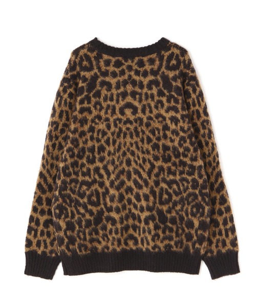 schott（ショット）の「Schott/ショット/LEOPARD MOHAIR SWEATER