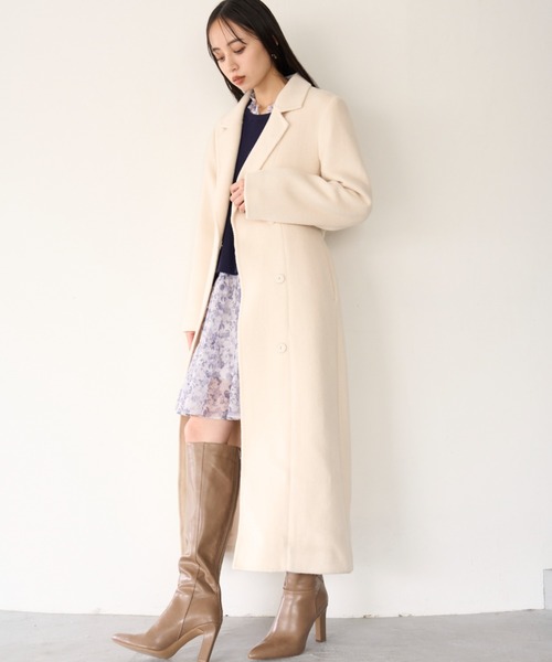 SNIDEL（スナイデル）の「ベルテッドレディコート（チェスターコート