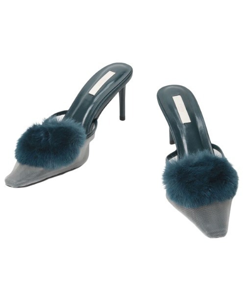 セール】エコファーチャームシアーミュール（サンダル）｜EIMY ISTOIRE