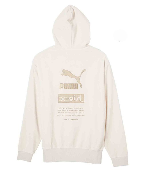 X-girl（エックスガール）の「X-girl × PUMA ZIP UP VELOUR HOODIE