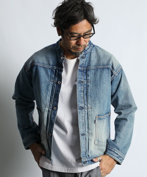 MADE IN JAPAN BAND COLLAR TRUCKER JK：岡山デニム バンドカラー