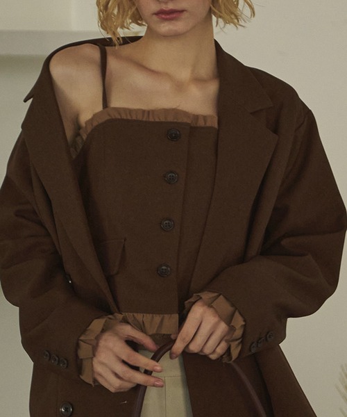 loin nuit（ロワンニュイ）の「frill layered design bustier / フリル