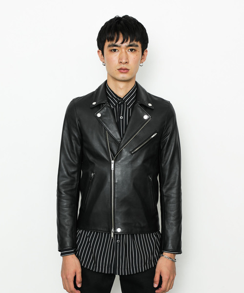 STUDIOUS（ステュディオス）の「【STUDIOUS】ラムレザーダブル