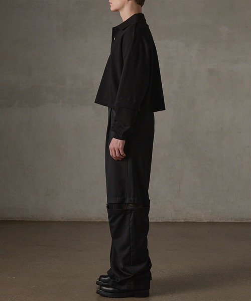 GRANCY】Tulle Layereddesign Slacks / チュール レイヤードデザイン