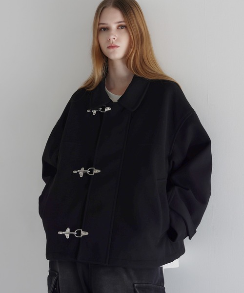 ショート丈メルトンファイヤーマンブルゾン（ブルゾン）｜LILL（リル