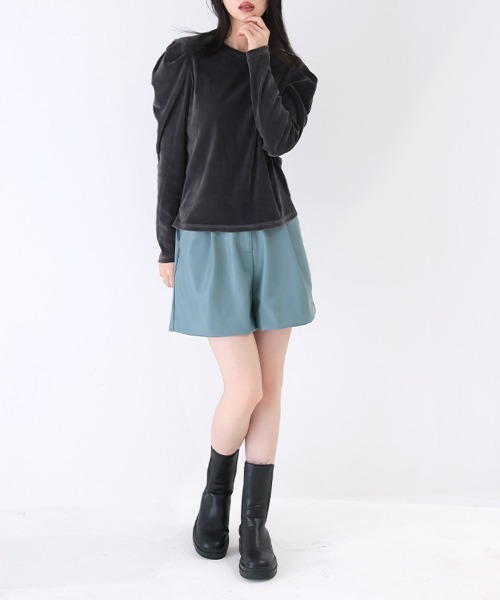 レザーショートパンツ（その他パンツ）｜DONOBAN（ドノバン）の