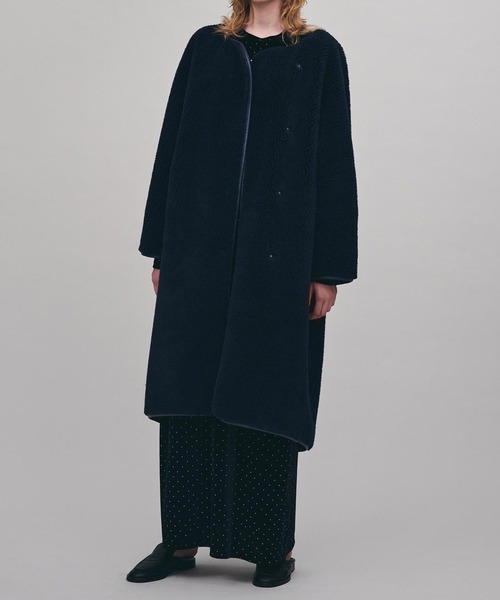 セール】ロングボアコート（ノーカラーコート）｜AKTE（アクテ）の