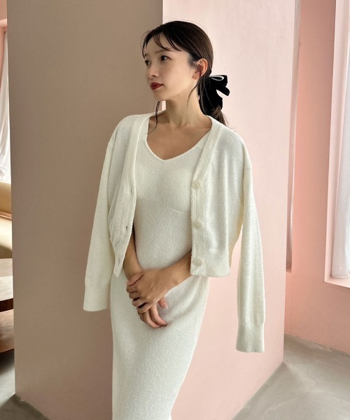 SNIDEL HOME（スナイデルホーム）の「カーディガン×タンクワンピース