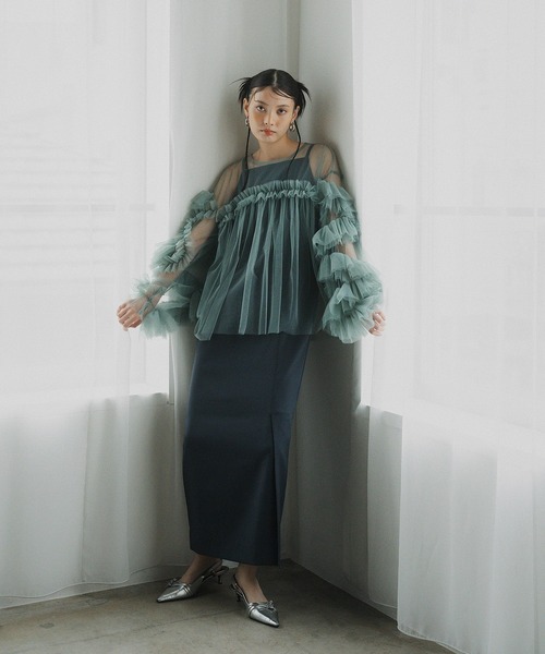 デコラティブチュールトップス / decorative tulle tops（ドレス
