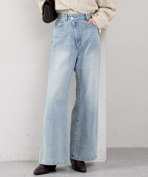 セール】【4色3サイズ展開 /新色ブルー登場！ 】フレアデニム（デニム