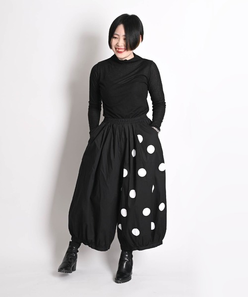 アシンメトリードット柄 サーカスサルエルパンツ（その他パンツ
