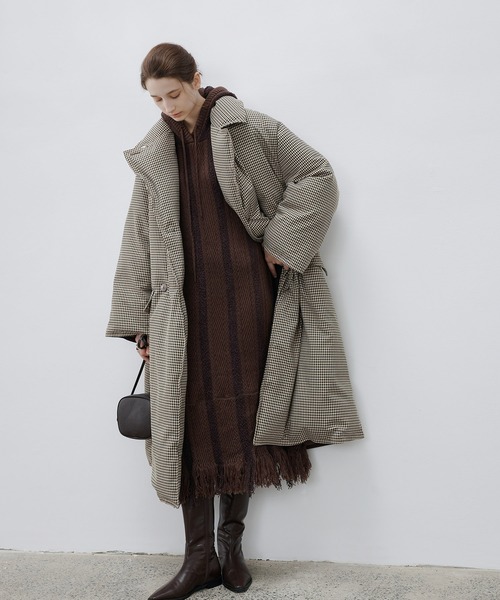 tageechita（タジチタ）の「【tageechita】グレンチェックダウンロング