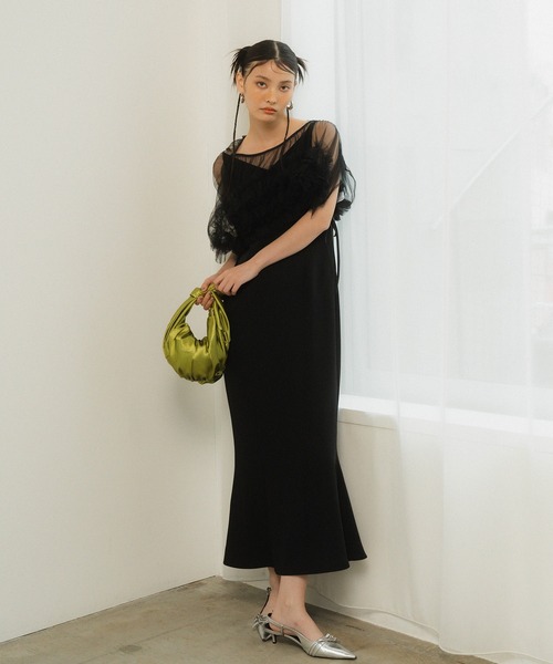 セール】ボリュームソフトチュールドレス / volume soft tulle dress