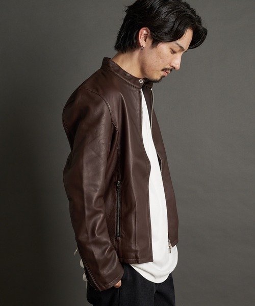 JACKROSE（ジャックローズ）の「JE LAMB LEATHER SINGLE RIDERS JE