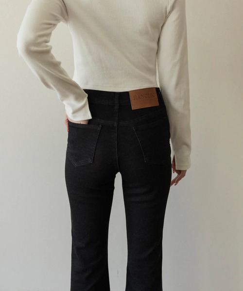 サイドスリットデニムリボンパンツ（デニムパンツ）｜RANCLIC（ラン