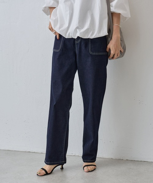 BEARDSLEY（ビアズリー）の「ストレッチバギーデニムパンツ（デニム