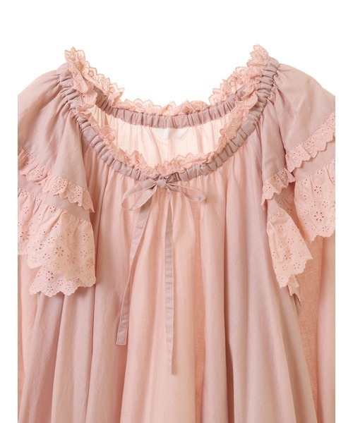 PINK HOUSE（ピンクハウス）の「コットンレース使いチュニックブラウス