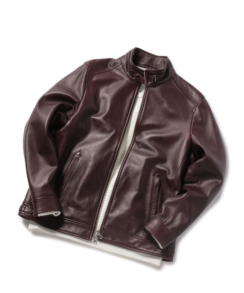 MEN'S BIGI（メンズビギ）の「ラムレザー シングルライダース