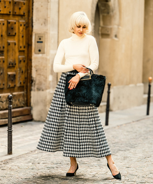 ボリュームフレアニットスカート（スカート）｜JENNE（ジェンヌ）の