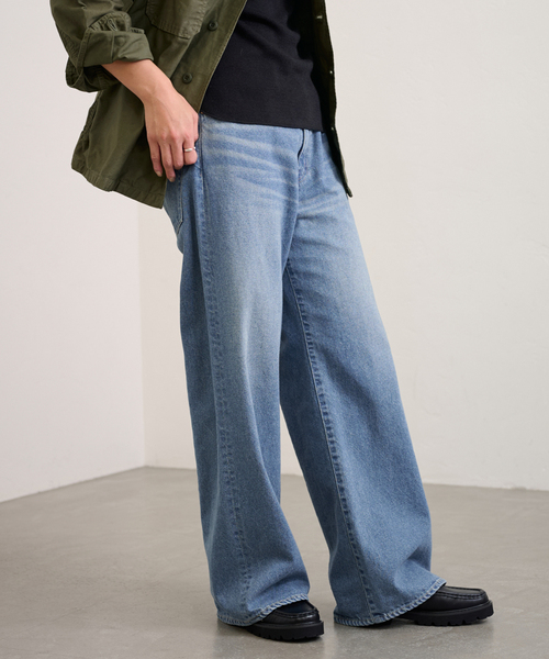 FRAMeWORK（フレームワーク）の「ルーズストレートデニムパンツ