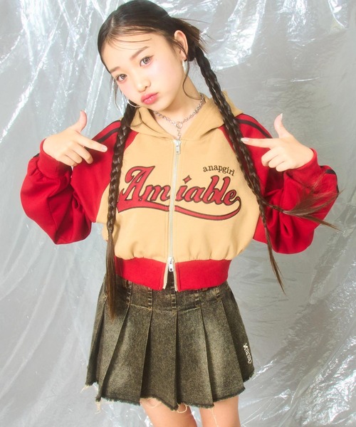 セール】ダブルジップ ジャージ パーカー（ジャージ）｜ANAP GiRL