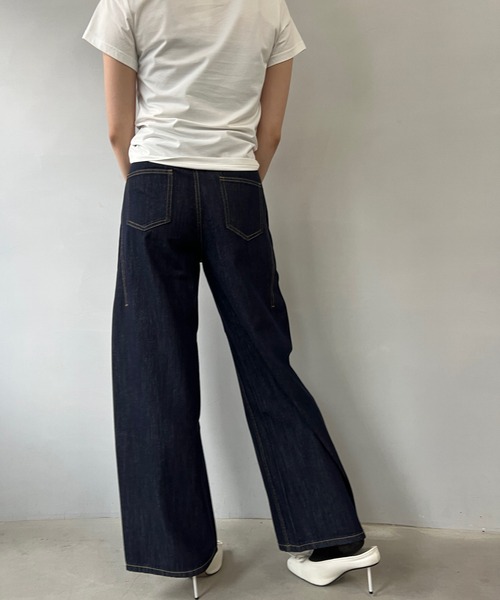サイドシーム ワイドデニムパンツ FX25K062【Fano Studios