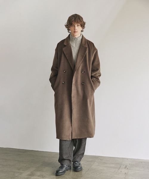 セール】ビーバーメルトンロングチェスターコート（チェスターコート