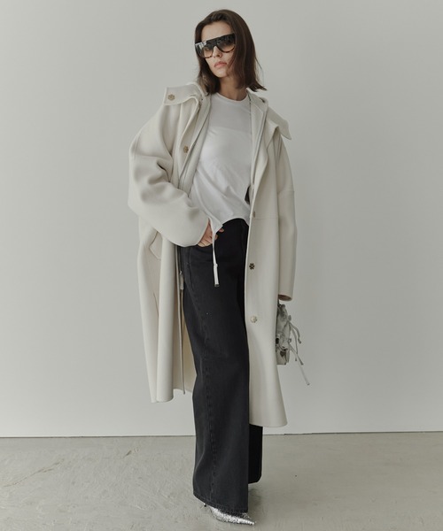 LE CIEL BLEU（ルシェルブルー）の「フードダブルフェイスコート