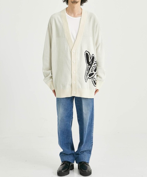 Y-3/ワイスリー】LOGO KNIT CARDIGAN/ロゴニットカーディガン