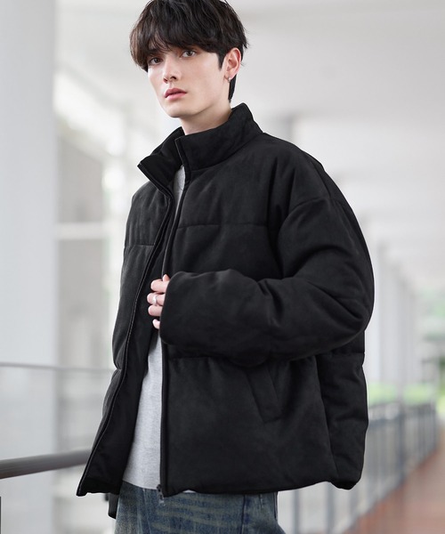 セール】ハイネック中綿ショートジャケット(600フィルパワー)（ダウン