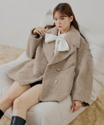 シャギーコート」に該当するレディースのジャケット/アウター