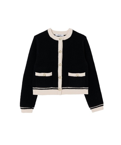 Her lip to（ハーリップトゥー）の「Boucle Bicolor Knit Jacket