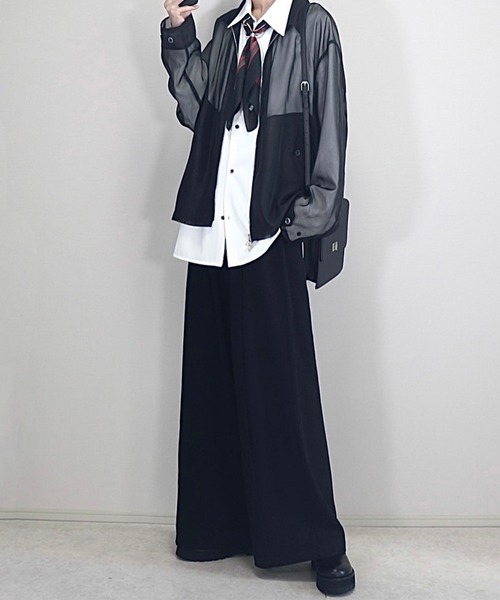 ダブルジップ シアーシャツブルゾン（ブルゾン）｜Loose/ルース