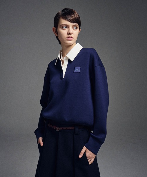 Mardi Mercredi（マルディメクルディ）の「NEOPRENE CROPPED SHIRT