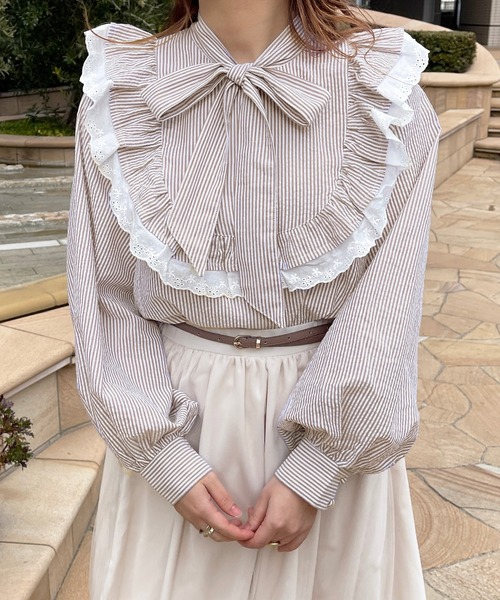 アソートフリルボウタイブラウス【ZOZOTOWN限定アイテム】（シャツ