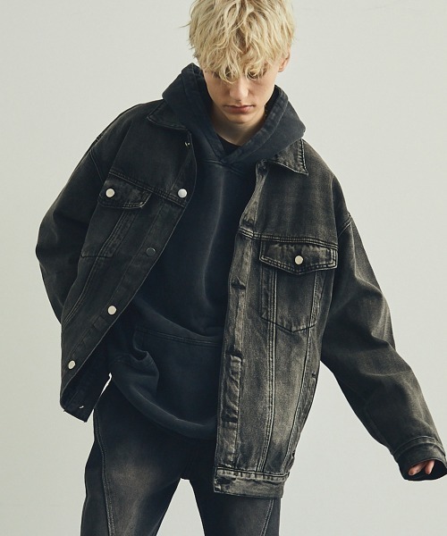 セール】オーバーサイズリラックスフィットデニムジャケット（デニム